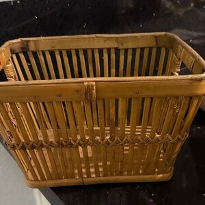 Natural Bamboo Storage Basket